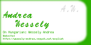 andrea wessely business card